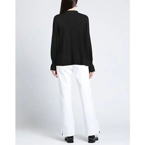 NWT Wolford Cashmere Loose Top Long Sleeves XS Black